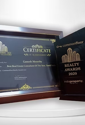 Best Real Estate Consultant Award 2020 — Ganesh Moorthy